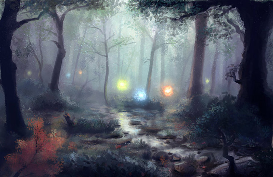 907x589 Will O' The Wisp A Light In The Swamp Stuff To Blow Your Mind - Will O The Wisp Painting
