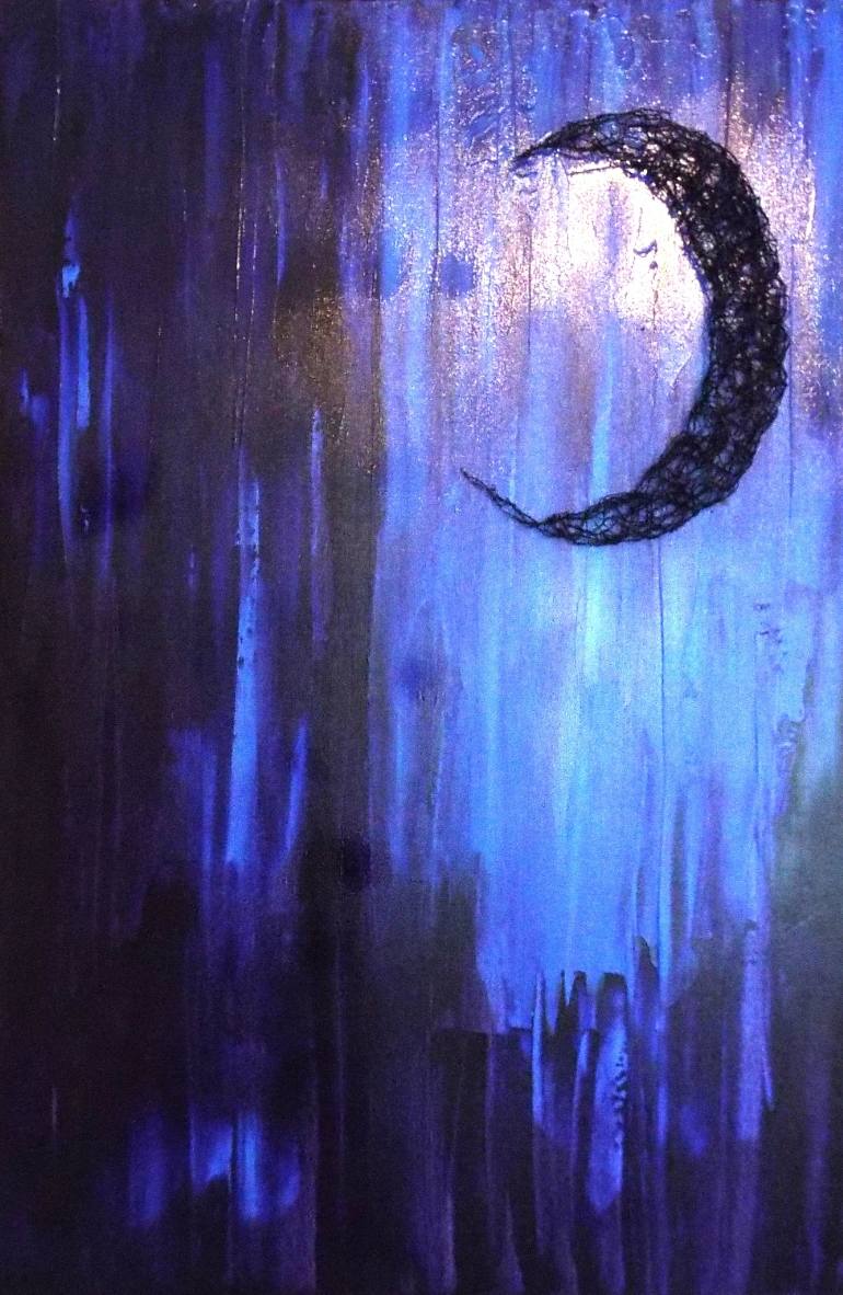 770x1182 Saatchi Art Crescent Moon Painting By Rosalie Sampson - Will Sampson Painting
