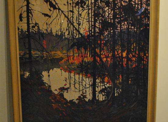 550x400 Sampson Matthews Canadian Silkscreen Art Collection On Exhibit - Will Sampson Painting
