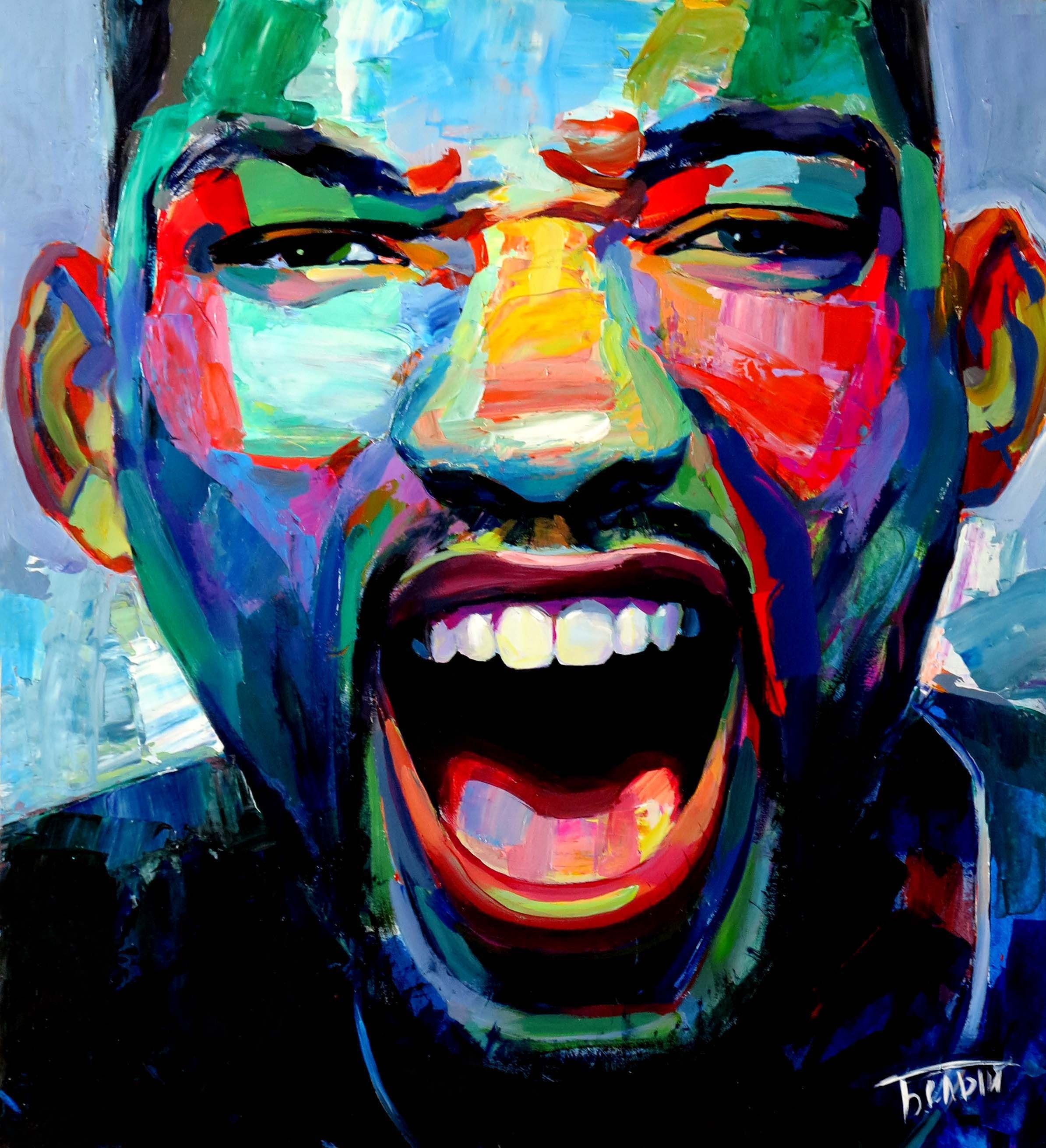 2389x2622 Will Smith - Will Smith Painting
