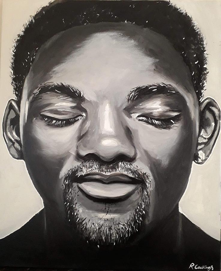 737x900 Will Smith Painting By Rebecca Cockings - Will Smith Painting
