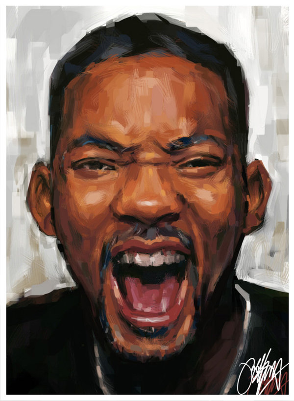 600x817 Will Smith Painting By Kyle Lambert - Will Smith Painting