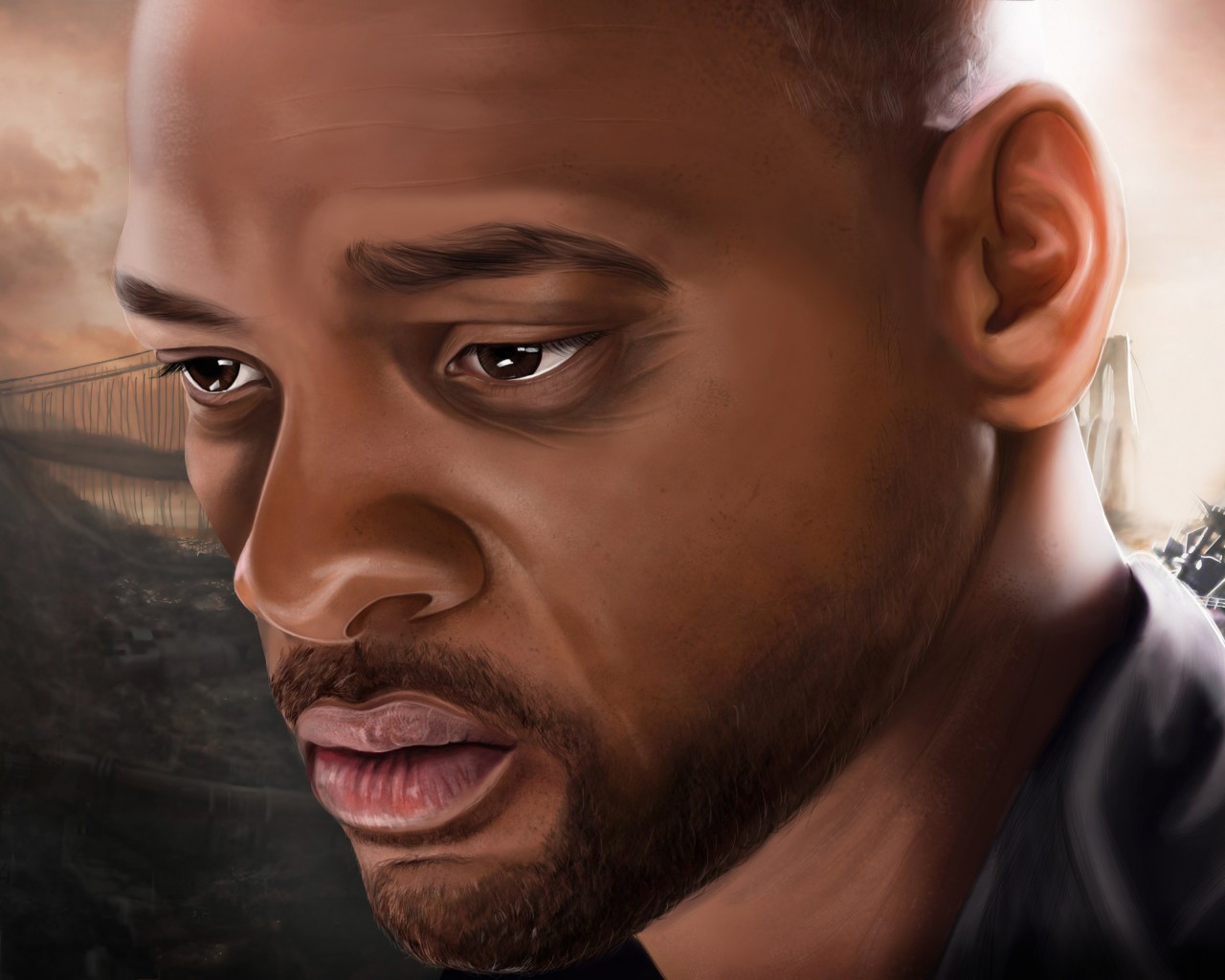 1280x1024 Will Smith Painting - Will Smith Painting