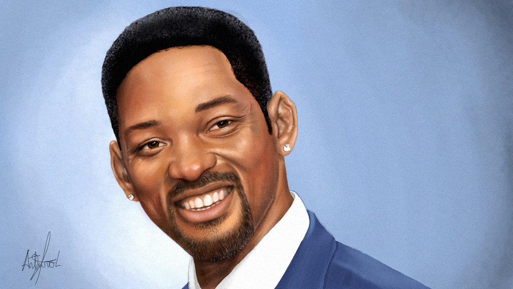 1024x576 Will Smith Painting By Arthurforzus - Will Smith Painting