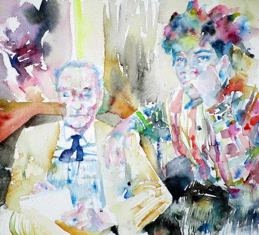900x816 William Burroughs And Basquiat - William S Burroughs Painting