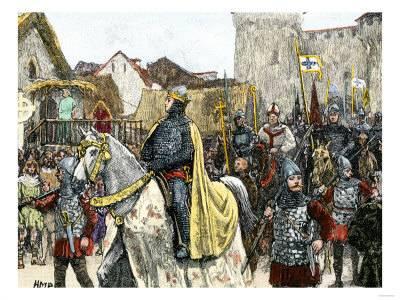 400x300 William The Conqueror And His Army Entering London In Triumph - William The Conqueror Painting