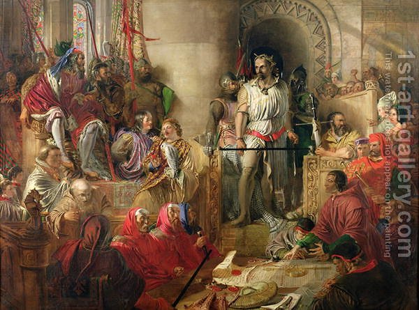 600x445 The Trial Of Sir William Wallace - William Wallace Painting