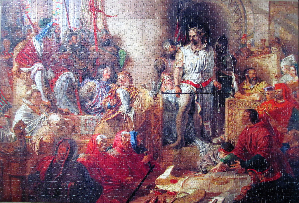 1024x694 Trial Of William Wallace From The Painting By Daniel - William Wallace Painting