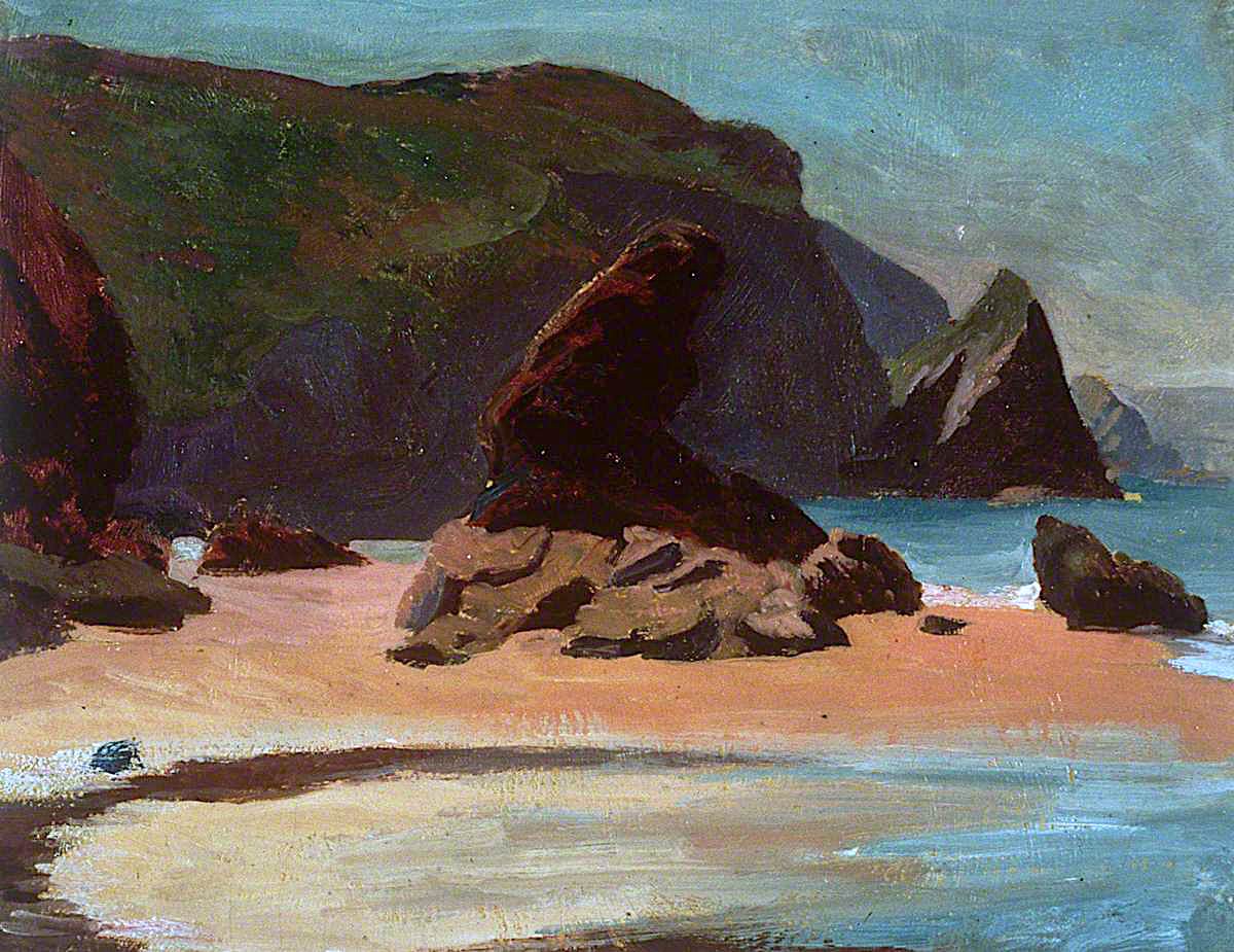 1200x925 Llangrannog Painting Christopher Williams Oil Paintings - Williams Oil Painting