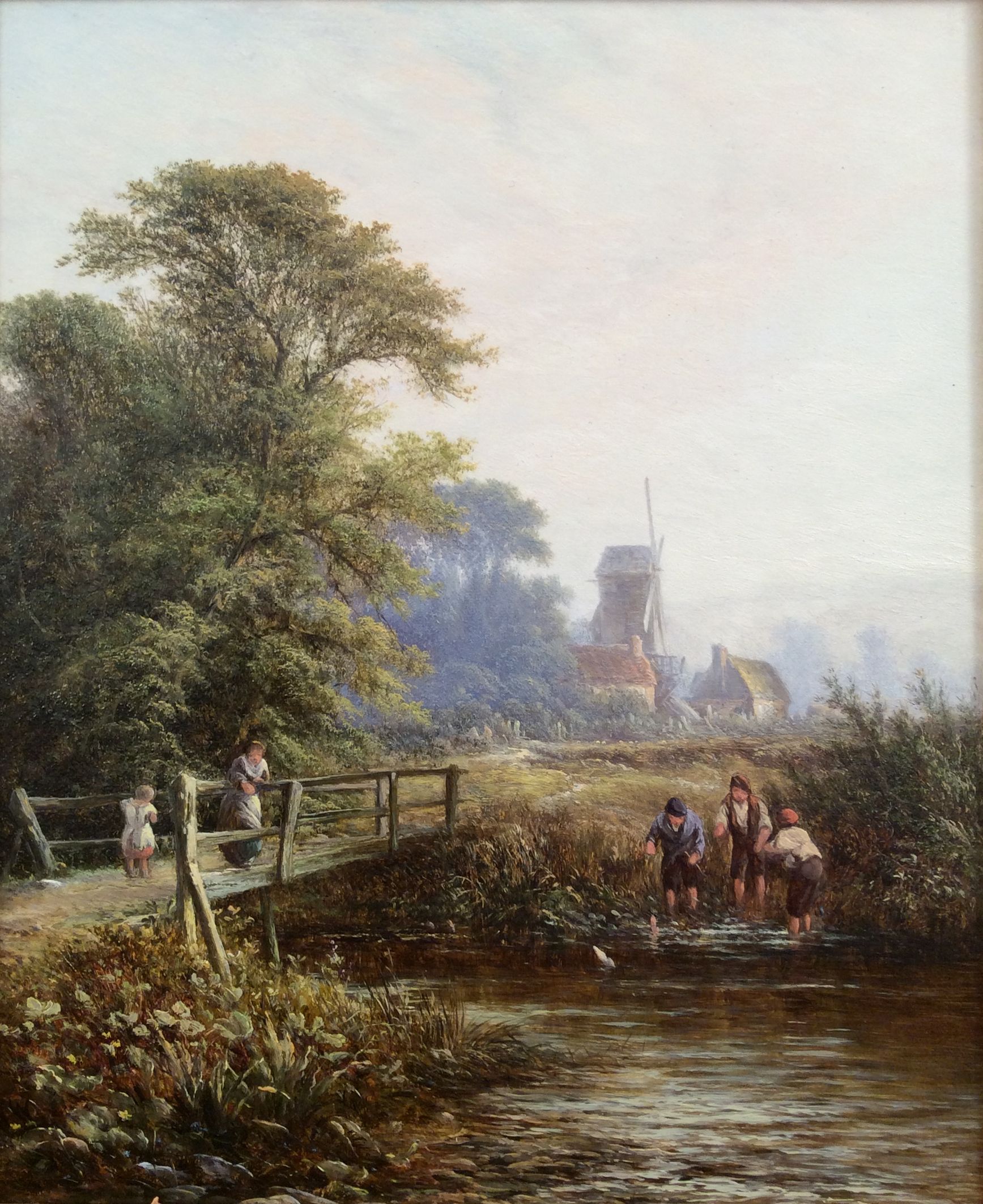 1735x2126 Walter Williams Oil Painting River Fishing Fishing - Williams Oil Painting