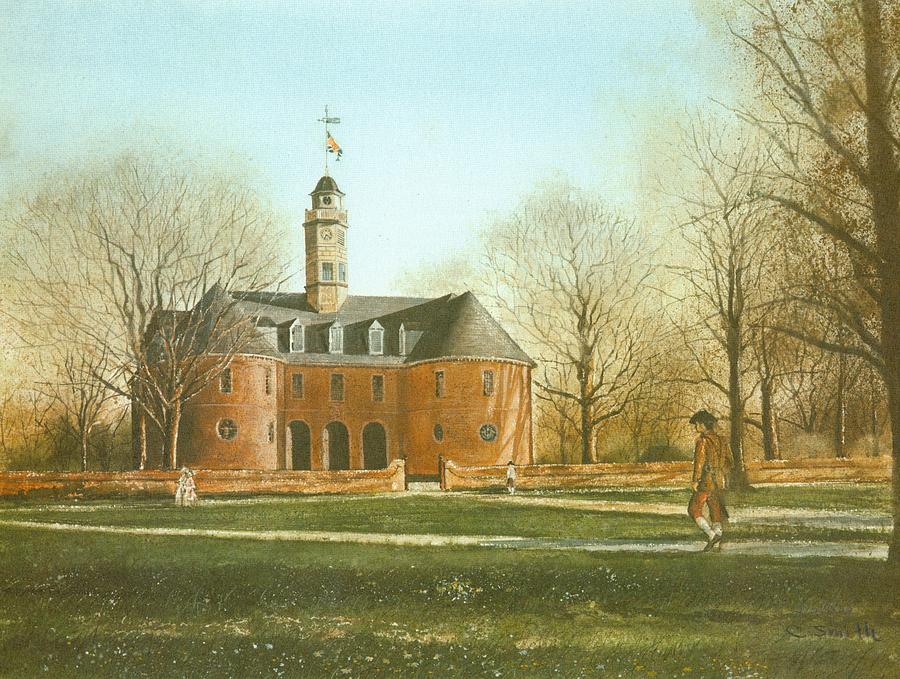 900x679 Williamsburg Capital Painting By Charles Roy Smith - Williamsburg Painting