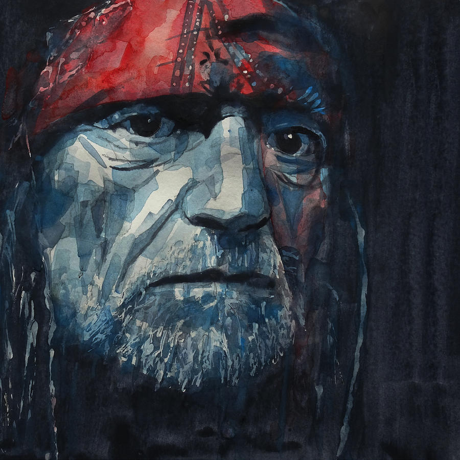 900x900 Always On My Mind - Willie Nelson Painting