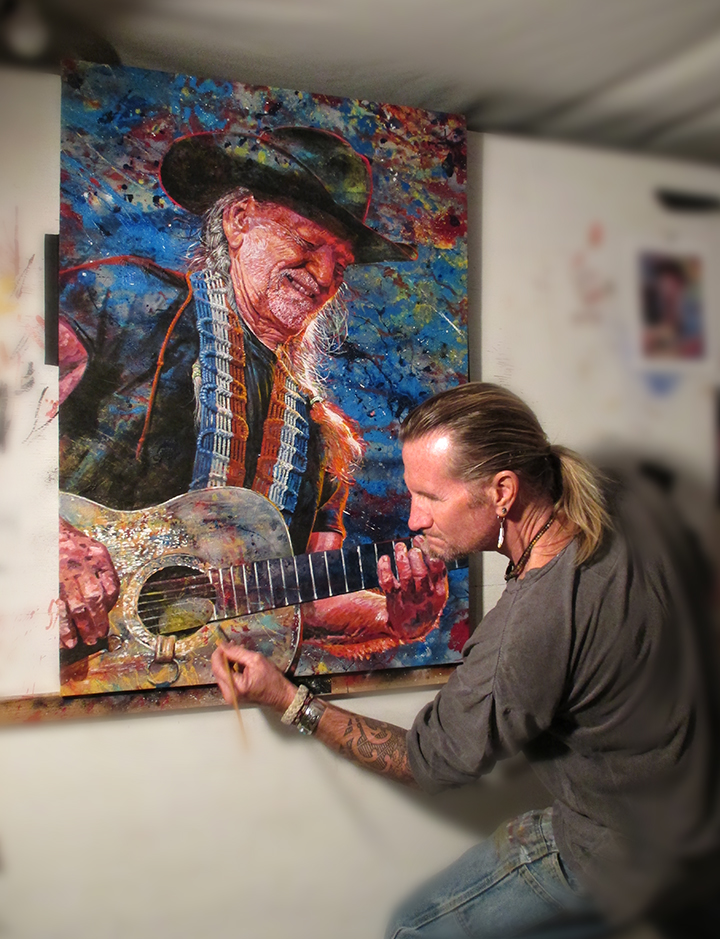 720x939 Tom Nollwillie Nelson - Willie Nelson Painting