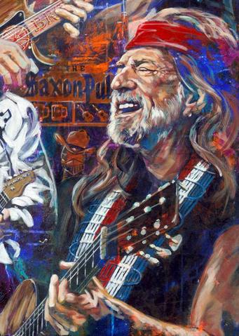341x479 Willie Nelson Ahs Fine Art Print - Willie Nelson Painting