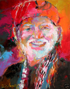 235x300 Willie Nelson Art, By Richard Wallach - Willie Nelson Painting