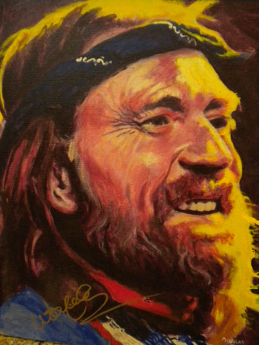 375x500 Willie Nelson Art - Willie Nelson Painting