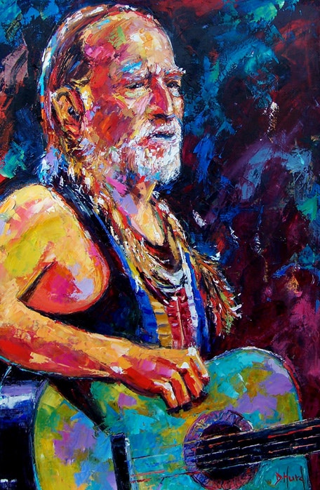 456x698 Willie Nelson Painting, Portrait, Music Art, Music Paintings By - Willie Nelson Painting