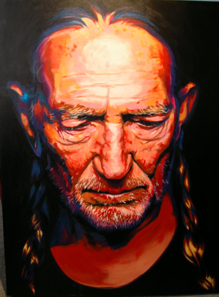 768x1041 Willie Nelson By Ibejonas - Willie Nelson Painting