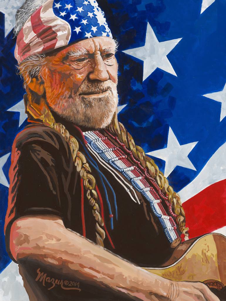 770x1027 Saatchi Art Willie Nelson - Willie Nelson Painting