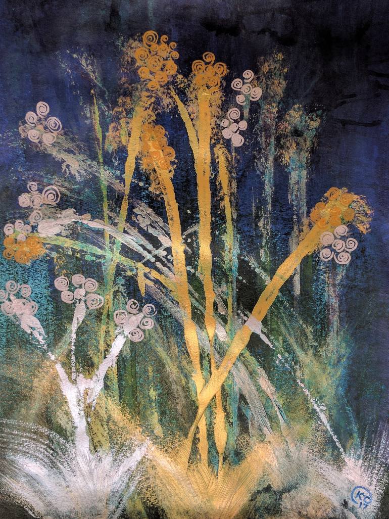 770x1027 Saatchi Art Midnight Willow Painting By Katy Tackes - Willow Painting