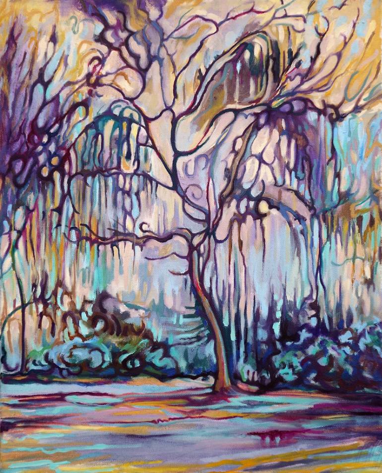 770x953 Saatchi Art Weeping Willow Painting By Guy Pickford - Willow Painting