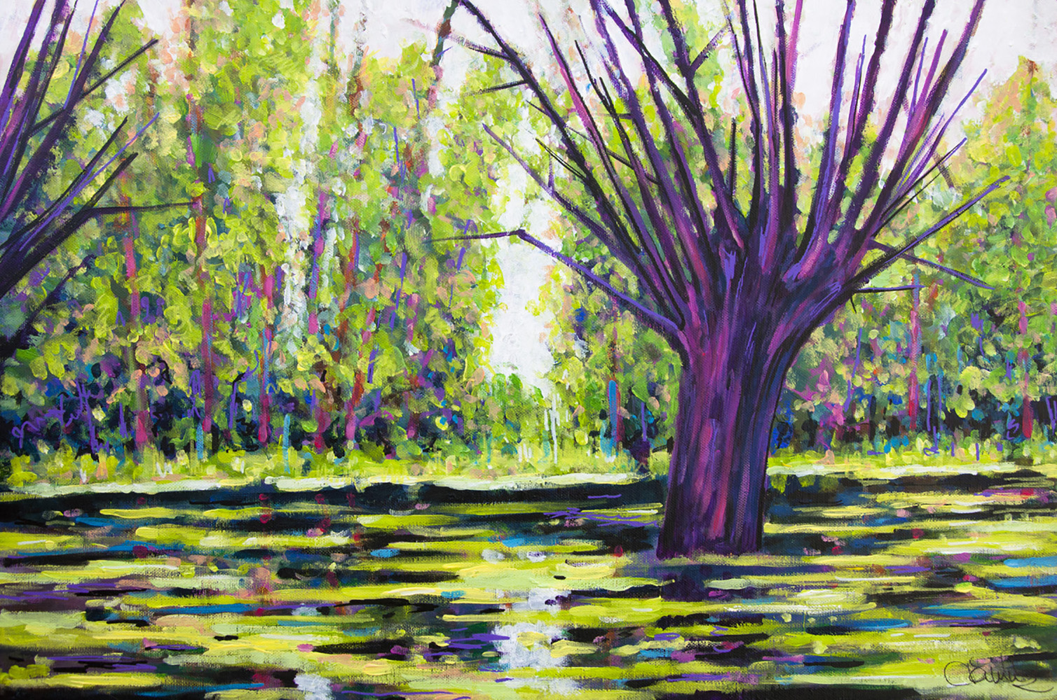 1508x1000 Painting On Stretched Canvas Willow - Willow Painting