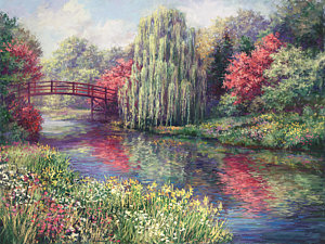 300x225 Weeping Willow Tree Paintings Fine Art America - Willow Tree Painting