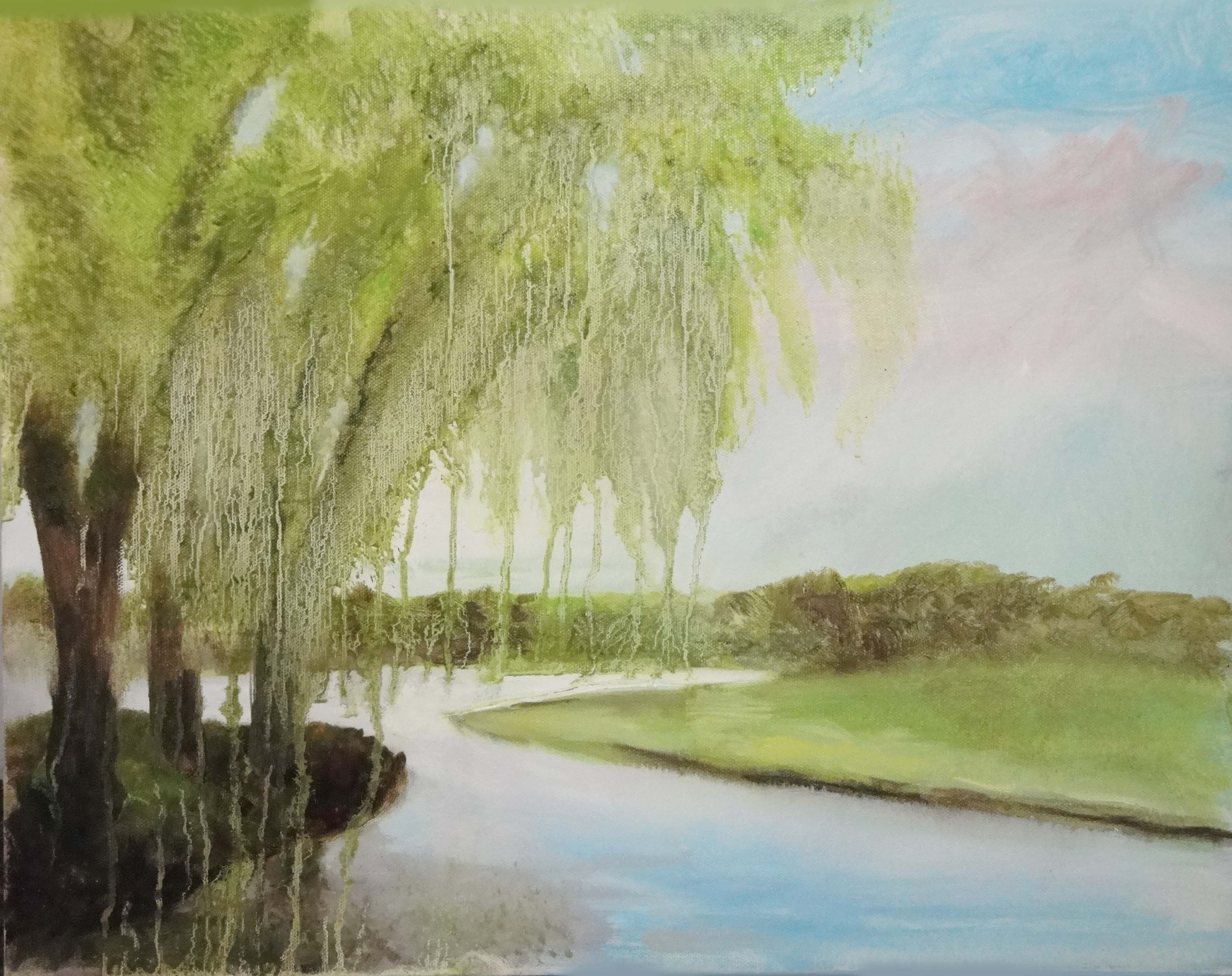 3576x2832 Willow Painting Artamaze By Katherine Hilden - Willow Tree Painting