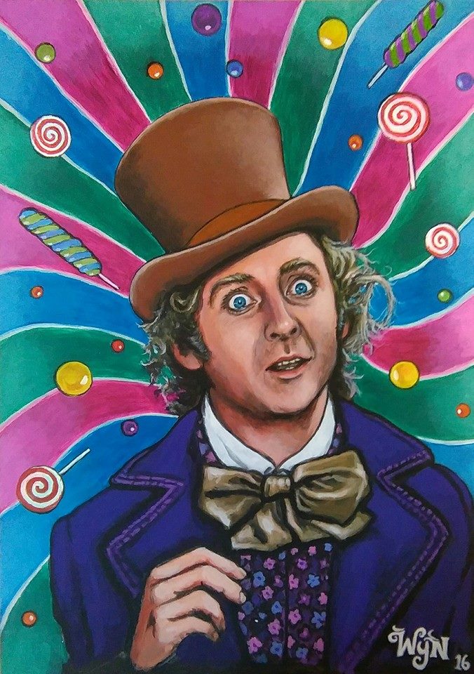 676x960 Thely Willy Wonka (Gene Wilder) By Spaceboy39 - Willy Wonka Painting