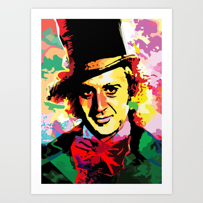 700x700 Willy Wonka Art Print By Tomdeacon Society6 - Willy Wonka Painting