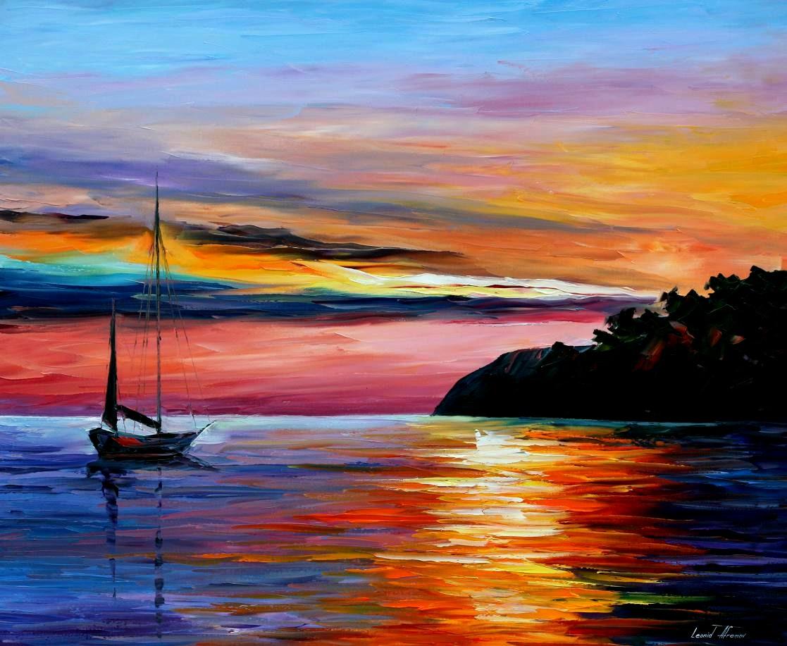 1117x917 Wind Of Hope Palette Knife Oil Painting On Canvas By Leonid - Wind Painting