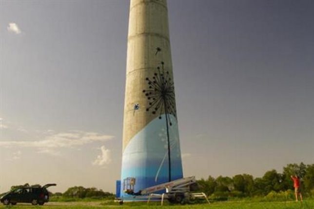 644x428 Blades Of Allegory 10 Artistic Painted Wind Turbines Urbanist - Wind Turbine Painting