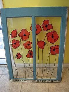 236x314 Beautiful Upcycled Painted Amp Decorated Windows - Window Art Painting