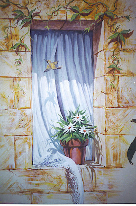 529x800 Murals - Window Scene Painting