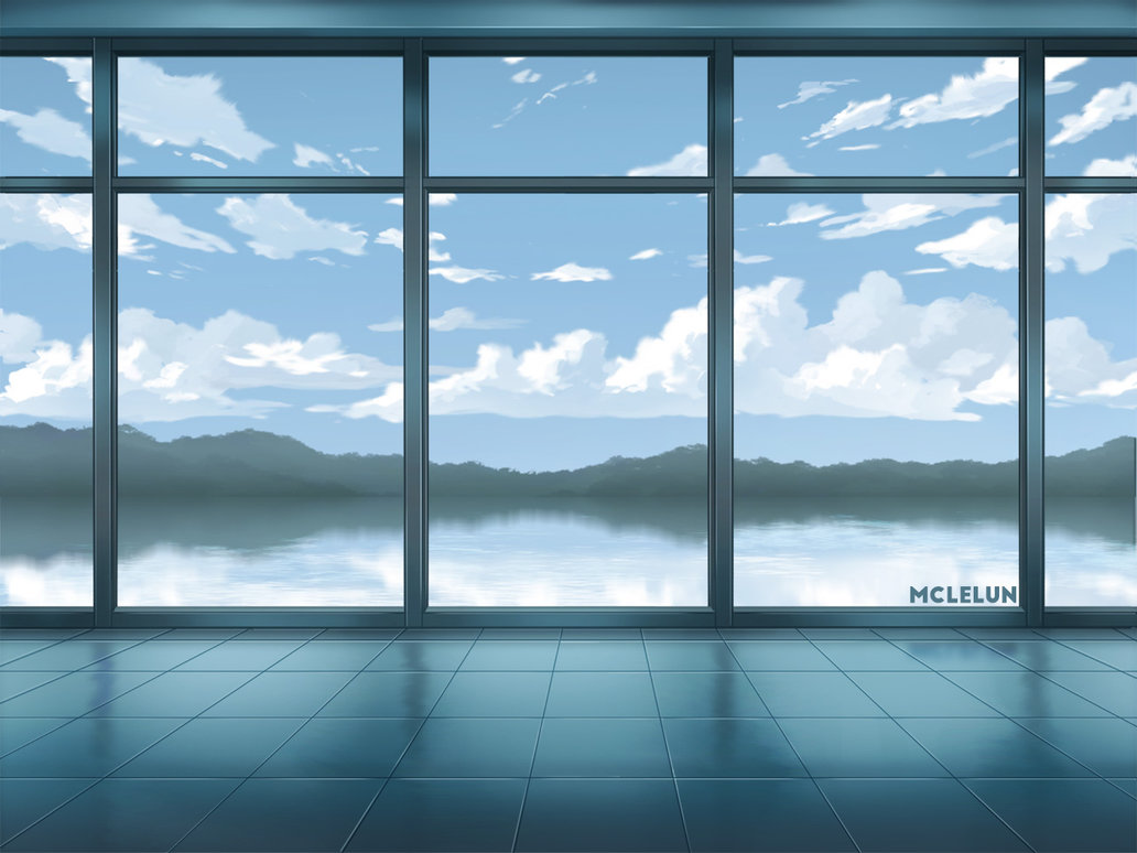 1032x774 Painting Window Lake Scene - Window Scene Painting