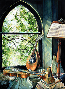 220x300 Window Scene Paintings Fine Art America - Window Scene Painting