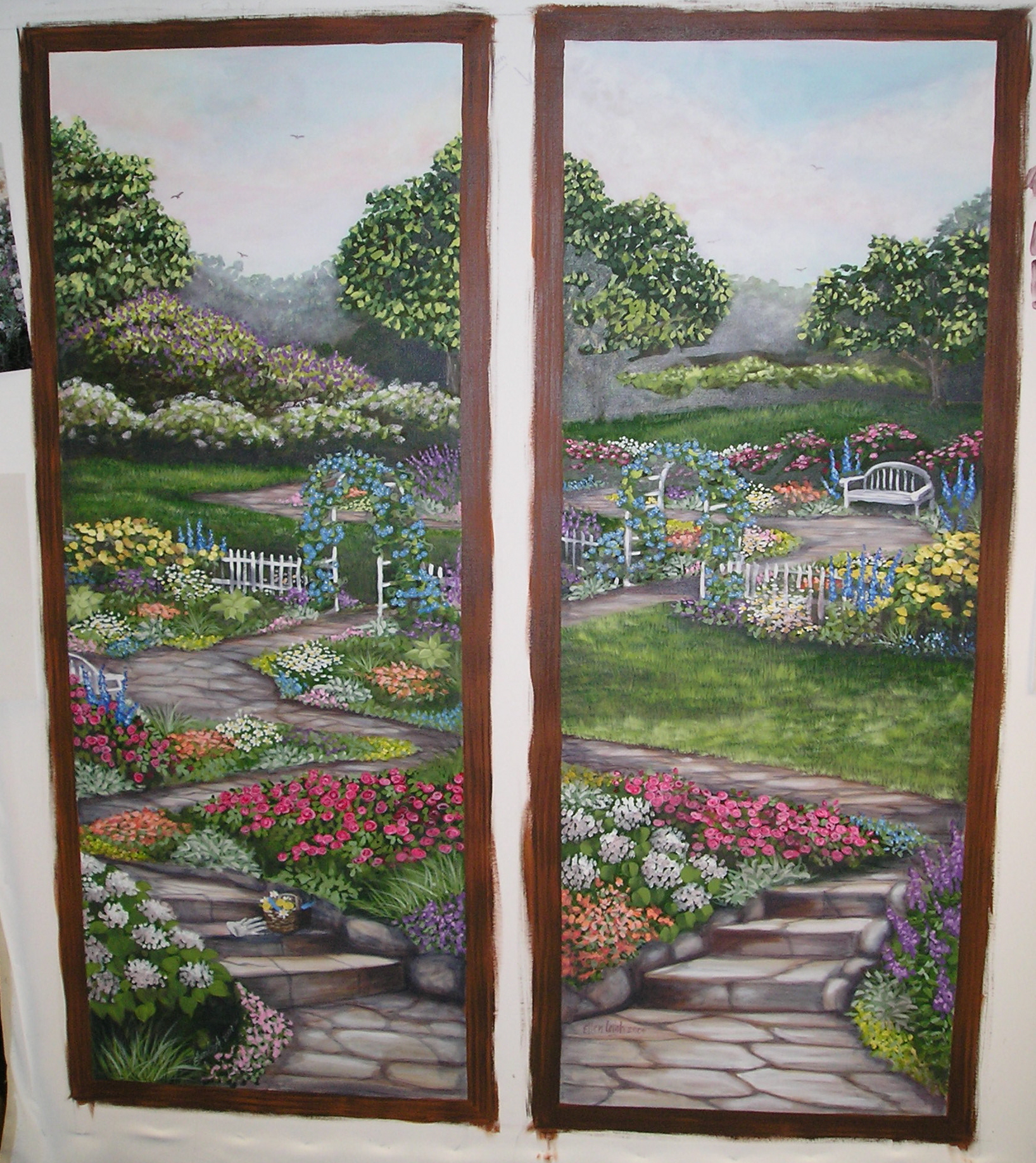1636x1836 Window Scene Wall Murals Ellen Leigh - Window Scene Painting