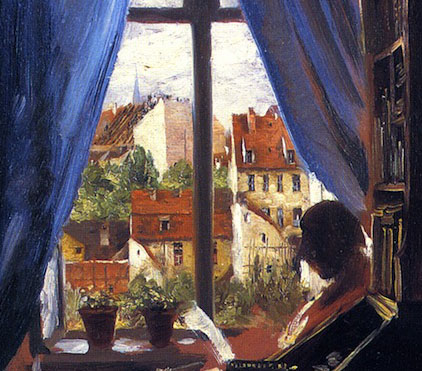 422x371 Gurney Journey Bright Window Views - Window View Painting