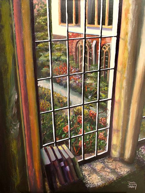 486x650 View From The Abbey Window (Painting) By Kellam Brown - Window View Painting