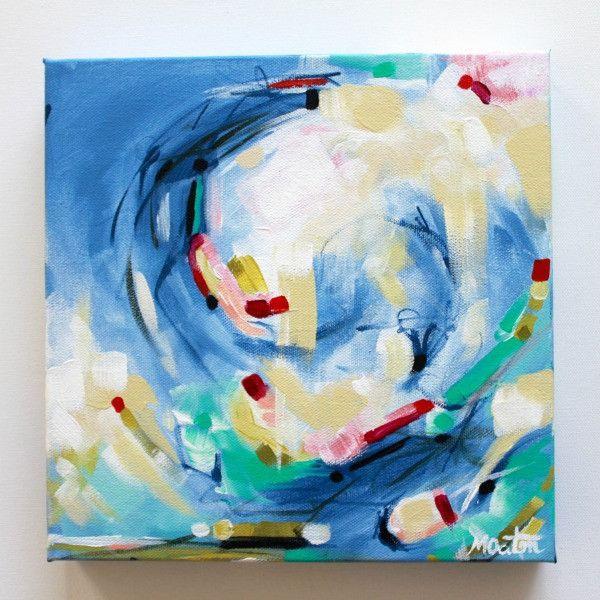 600x600 Windswept 10 X 10 Inches Acrylic On Canvas Original Art Mindi - Windswept Painting