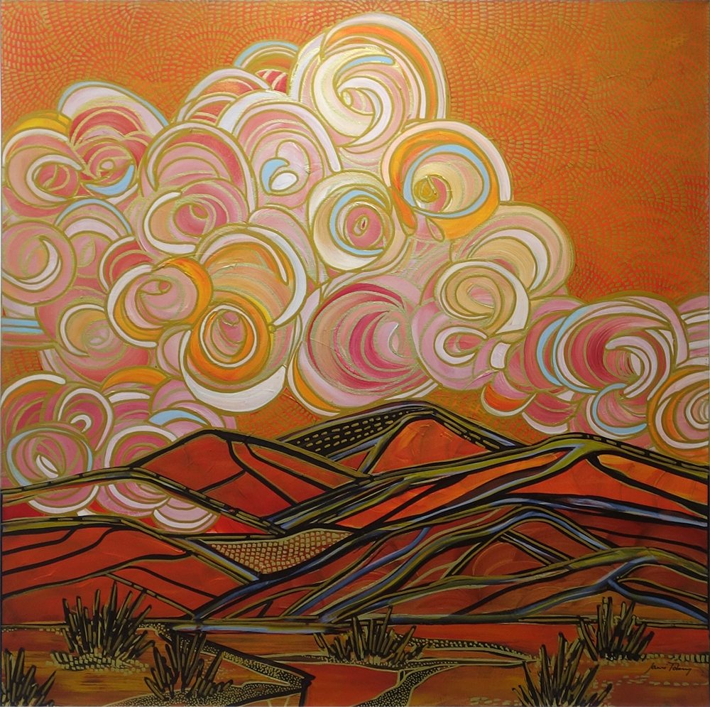 1000x995 Windswept Desert Song To Devotion - Windswept Painting