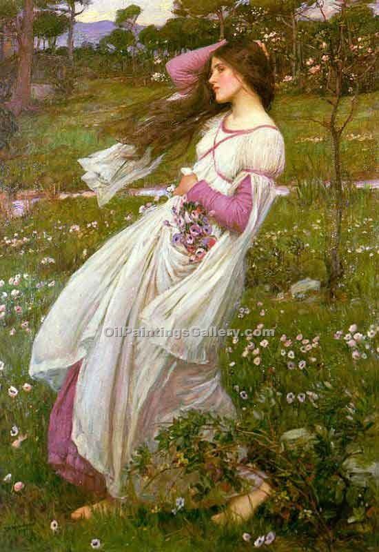 550x800 Windswept By John William Waterhouse (Painting Id Cl 4213 Ka) - Windswept Painting