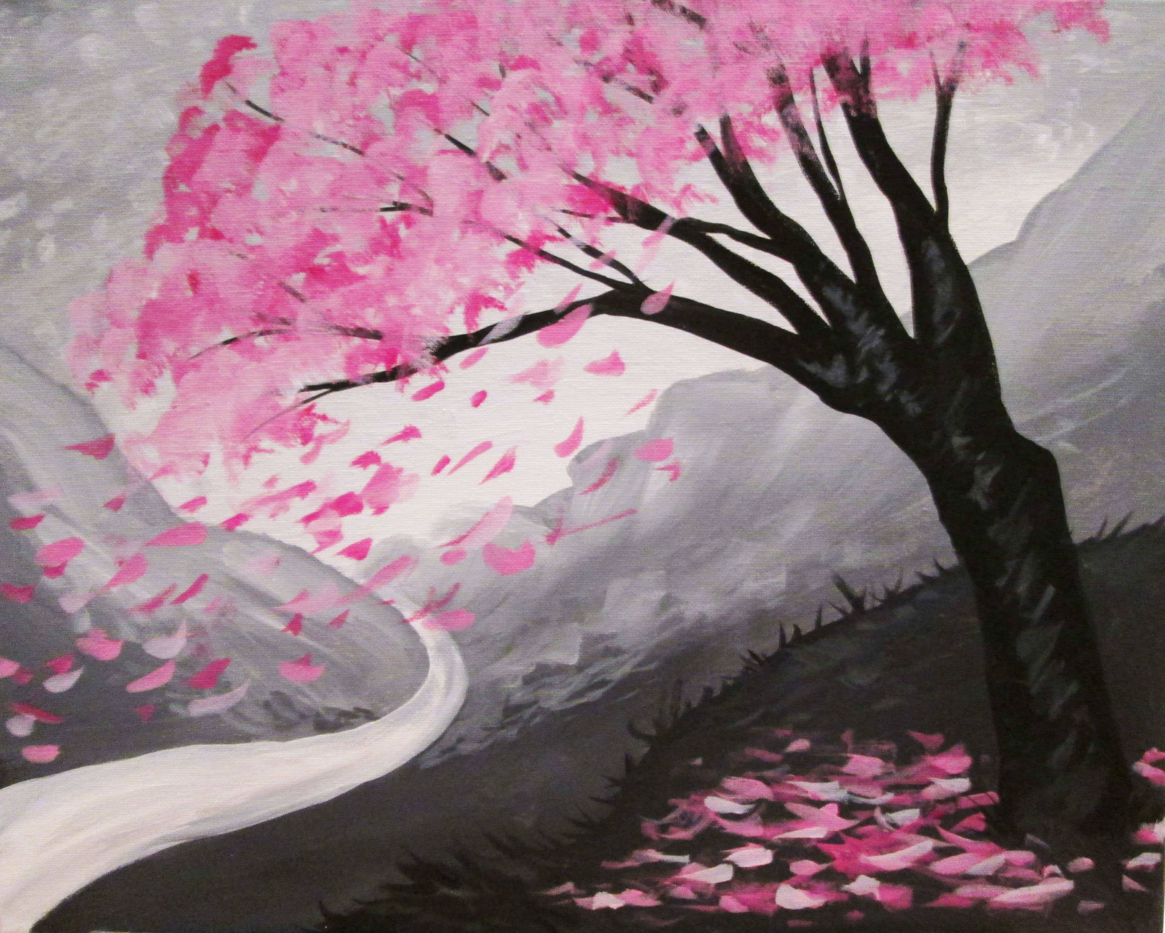 3732x2988 Upaint Events Windswept Blossoms - Windswept Painting
