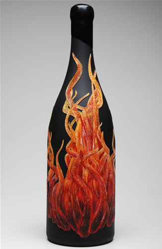 326x500 Unique Artwork - Wine Bottle Art Painting