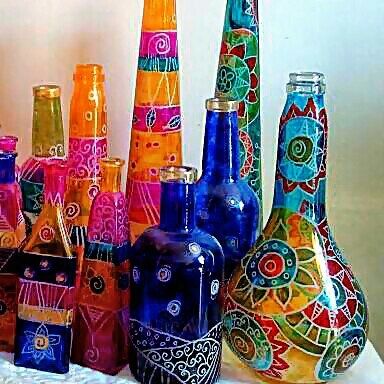 384x384 579a0e6ca6f4bd838ce83ecf953adb08.jpg Wine Craft - Wine Bottle Art Painting