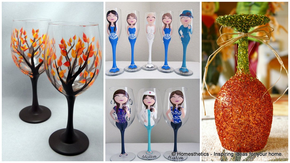 Wine Glass Art Painting