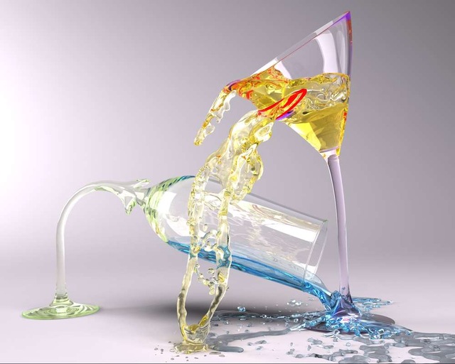 640x512 Still Life Canvas Prints Abstract Home Decor Modern Animal Wall - Wine Glass Art Painting