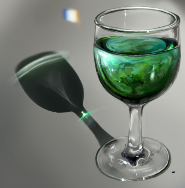 603x611 Wine Glass Speed Paint Study By Charfade - Wine Glass Art Painting