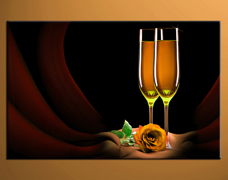 Wine Glass Canvas Painting