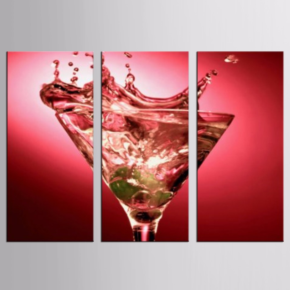 1000x1000 Red Wine Glass Series Canvas Painting Modern Wall Paintings - Wine Glass Canvas Painting